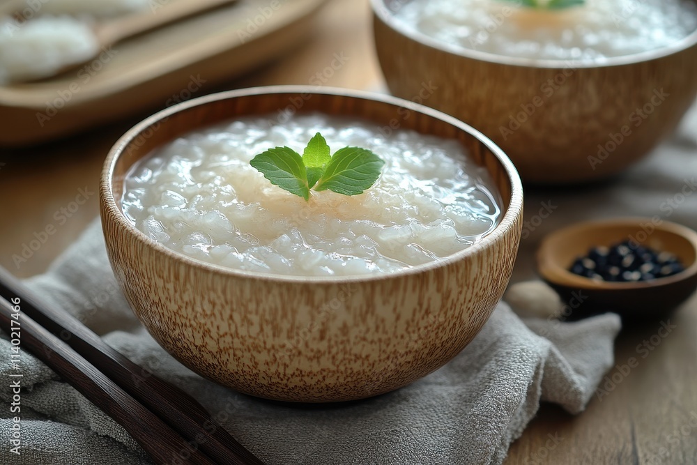 Korean beverages sikhye sweet rice drink and hangwa