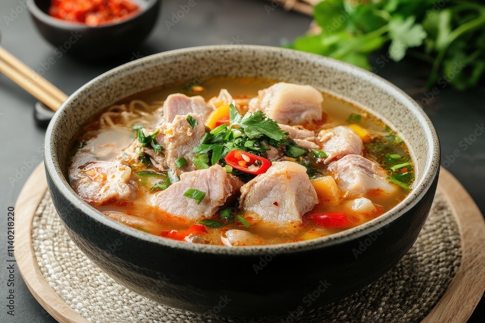 Korean bone broth with pork Korean bone broth with pork