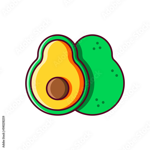 avocado illustration