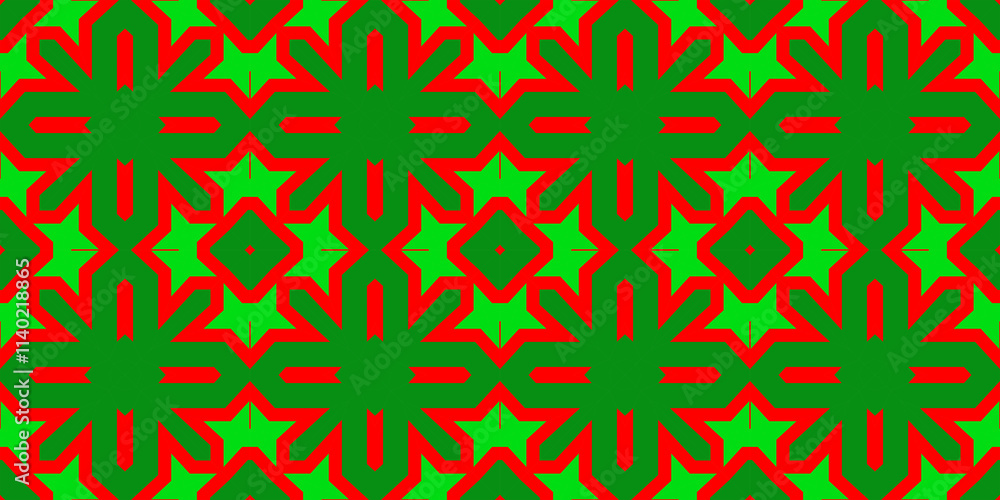 Seamless pattern banner red and green. Festive red and green Christmas pattern. Merry Christmas. Happy New Year. Seamless pattern banner red and green. Festive red and green Christmas pattern. Merry Christmas. Happy New Year.