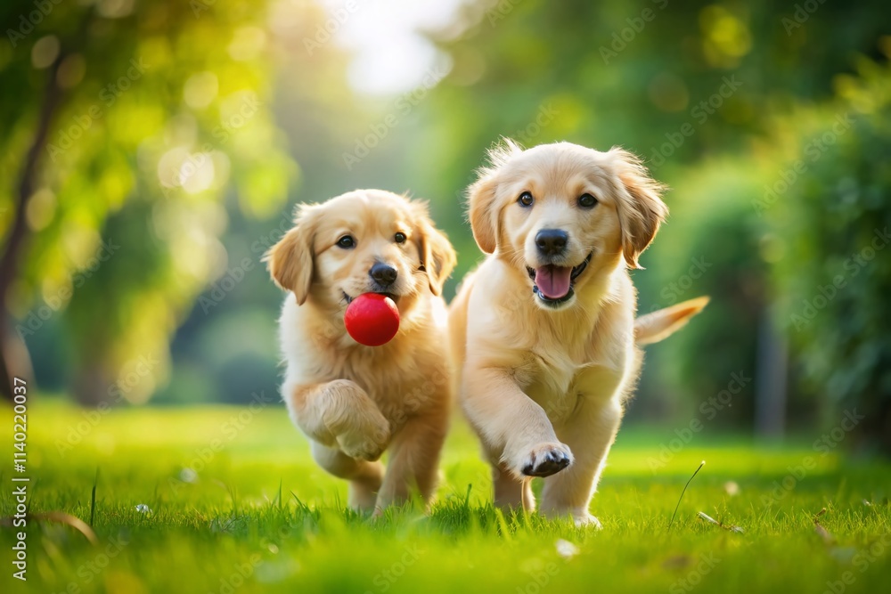 Adorable Tilt-Shift Puppies Playing Ball: Miniature Dog Fun, Cute Puppy Photoshoot Adorable Tilt-Shift Puppies Playing Ball: Miniature Dog Fun, Cute Puppy Photoshoot