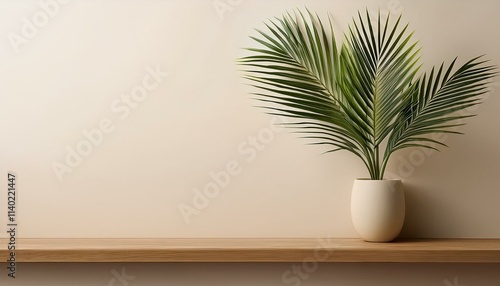 Wallpaper Mural Indoor Areca Palm house plant in a plain room Torontodigital.ca