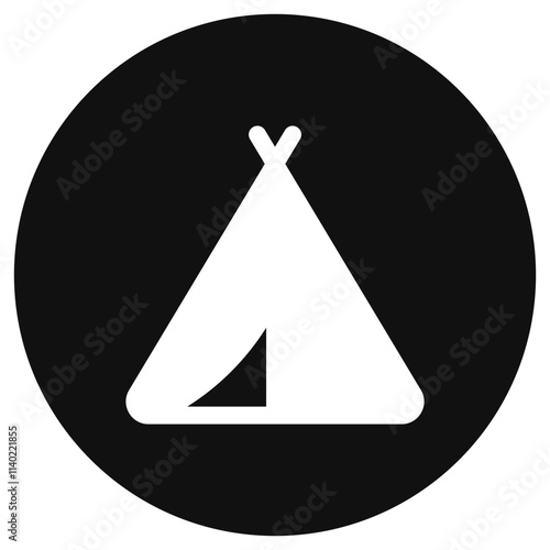 Editable tepee tent vector icon. Part of a big icon set family. Perfect for web and app interfaces, presentations, infographics, etc