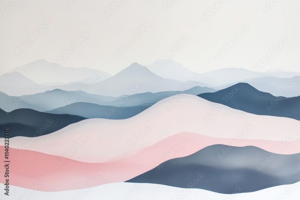 ink landscape, minimalist, artistic conception ink landscape, minimalist, artistic conception