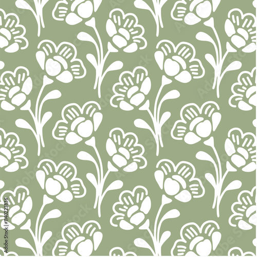 70s Floral Wallpaper background and textures