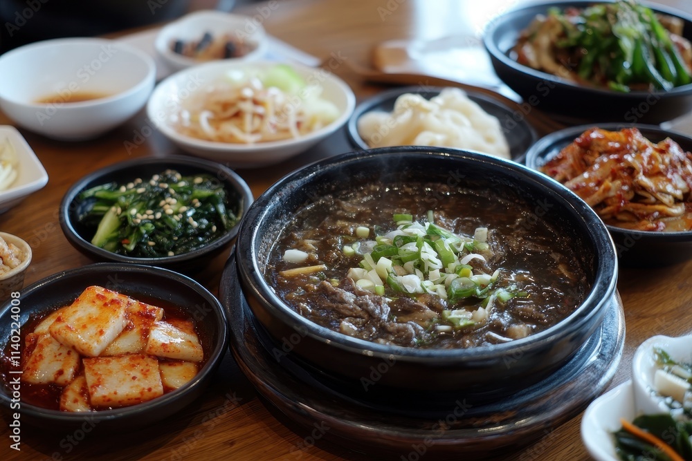 Korean dishes jjampong jajangmyeon and tangsuyuk Korean dishes jjampong jajangmyeon and tangsuyuk