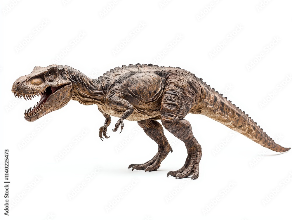 Tyrannosaurus dinosaur, triassic period, mesozoic era, cretaceous period, jurassic period, isolated on white background Tyrannosaurus dinosaur, triassic period, mesozoic era, cretaceous period, jurassic period, isolated on white background
