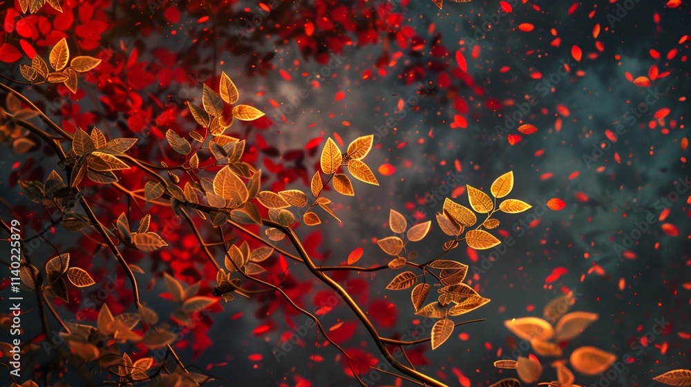 modern wall fram for canvas art luxurious leaves 3D decor for home walls modern wall fram for canvas art luxurious leaves 3D decor for home walls