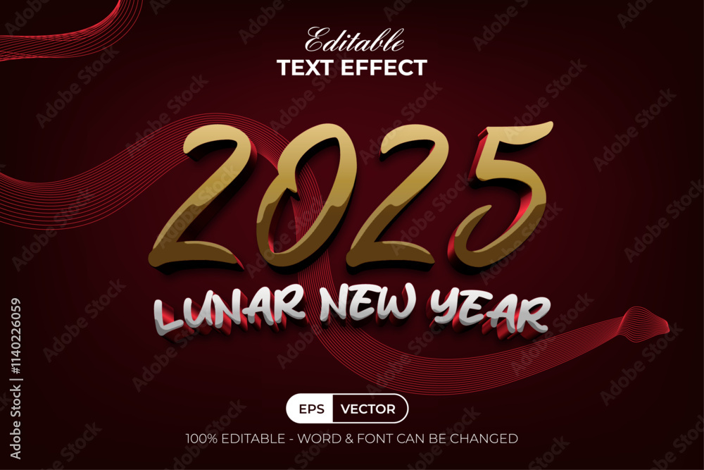 2025 Lunar New Year Editable Text Effect. 2025 Lunar New Year Editable Text Effect.