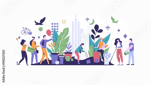 Sustainable Living: Community Preparation for Earth Conservation Campaign