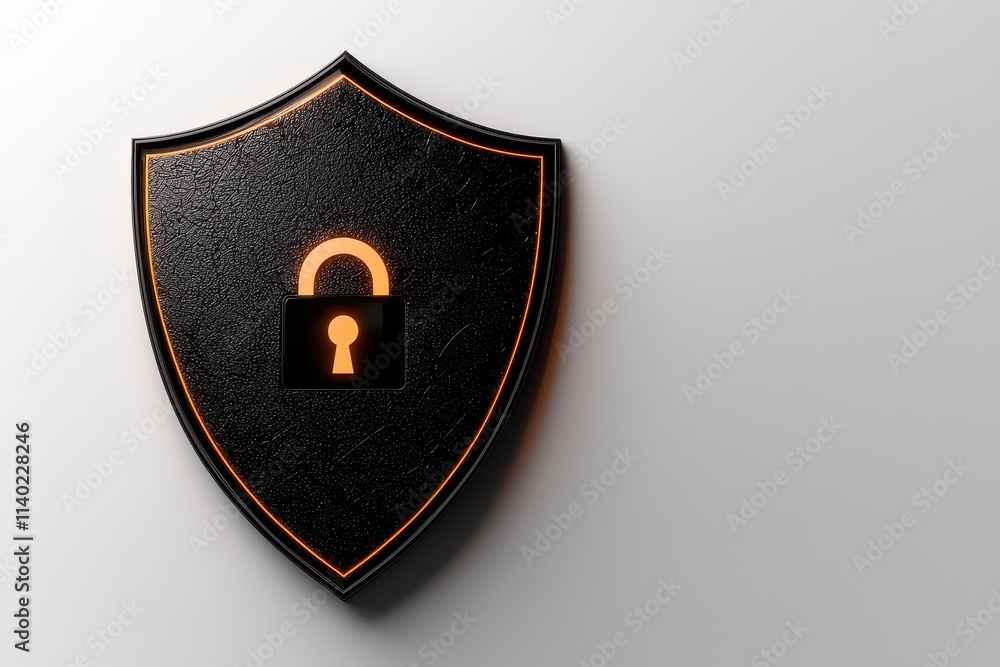 A detailed digital shield icon symbolizing security and data protection. A detailed digital shield icon symbolizing security and data protection.