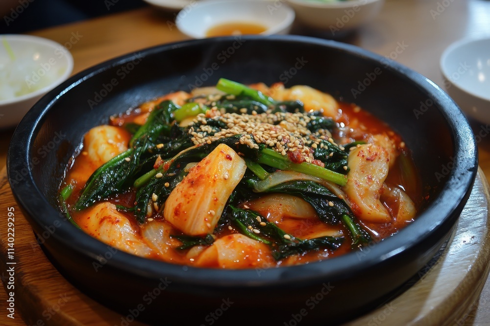 Korean spinach side dish Sigeumnchi Namul made at home Korean spinach side dish Sigeumnchi Namul made at home
