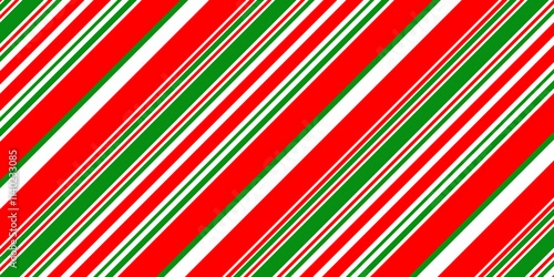 Seamless background with red green lines. Merry Christmas. Happy New Year