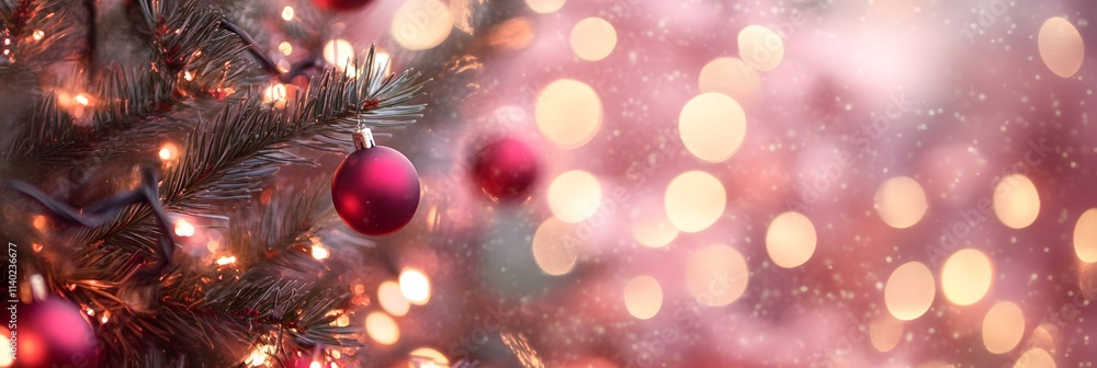 christmas lights on the tree with bokeh background christmas lights on the tree with bokeh background