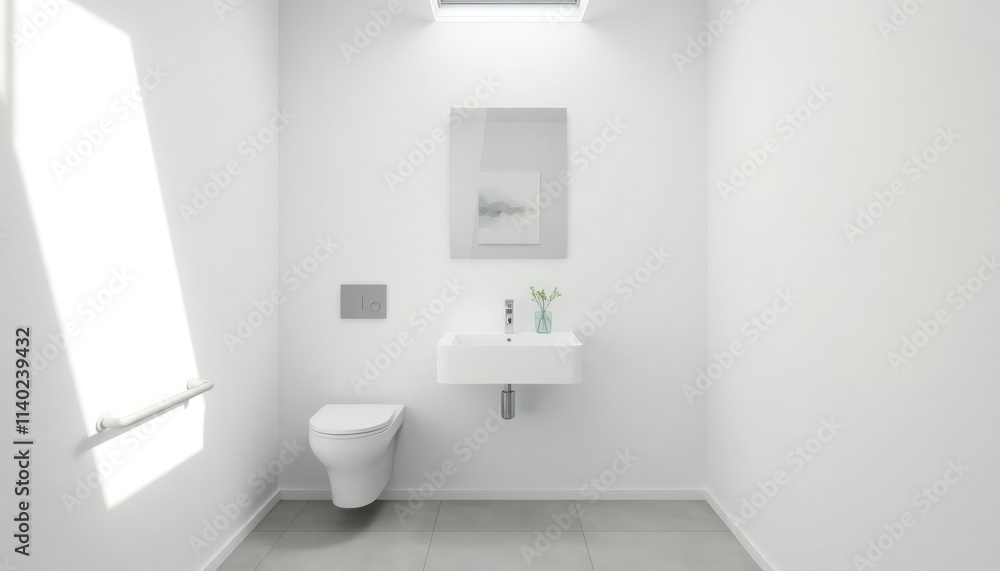 Fototapeta premium Interior Of A Modern Bathroom And Toilet