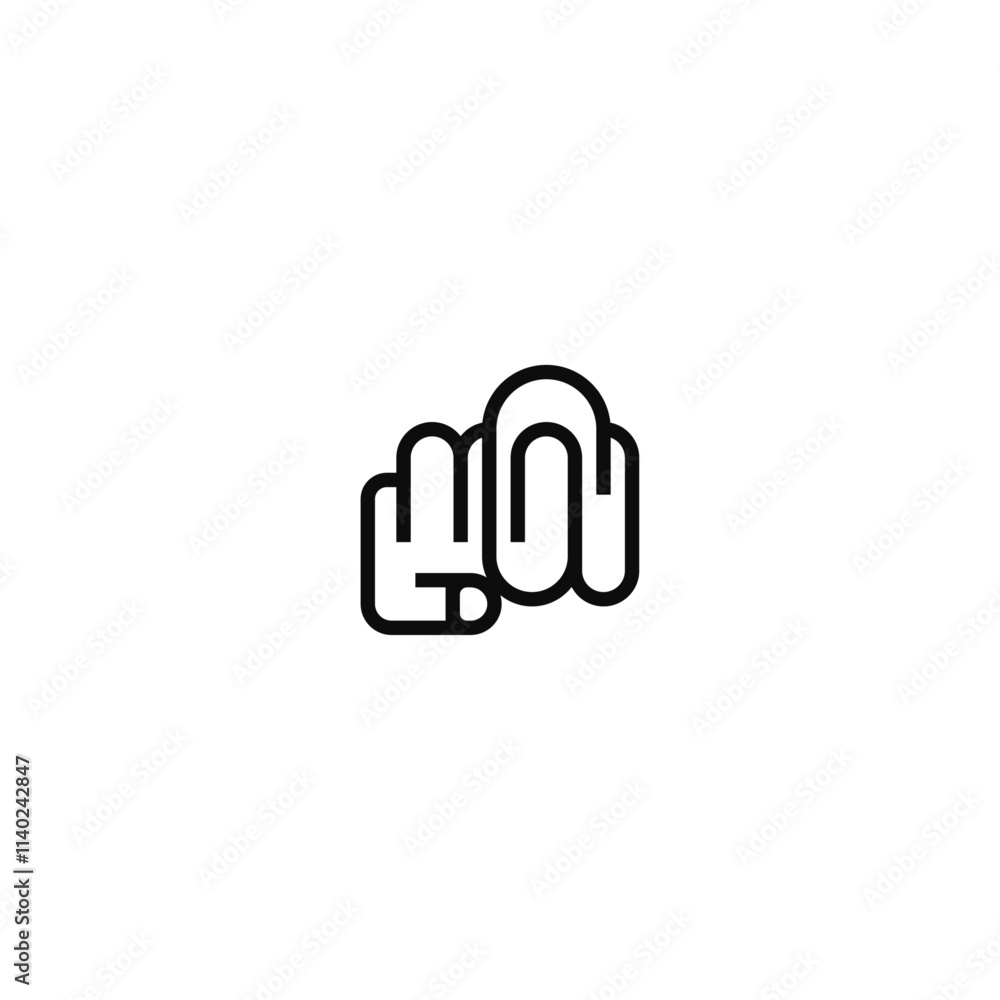 Fist and paper clip logo idea. Fist and paper clip logo idea.