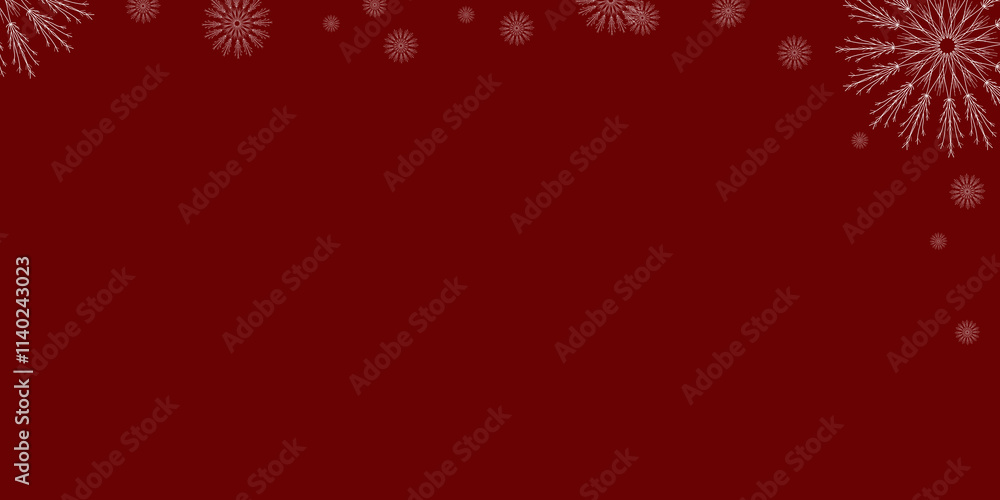 Red background frame with snowflakes. copy space. Blank for design. Merry Christmas and Happy New Year. Red background Red background frame with snowflakes. copy space. Blank for design. Merry Christmas and Happy New Year. Red background