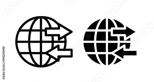 Import and export Icon collection in filled and stroke style.