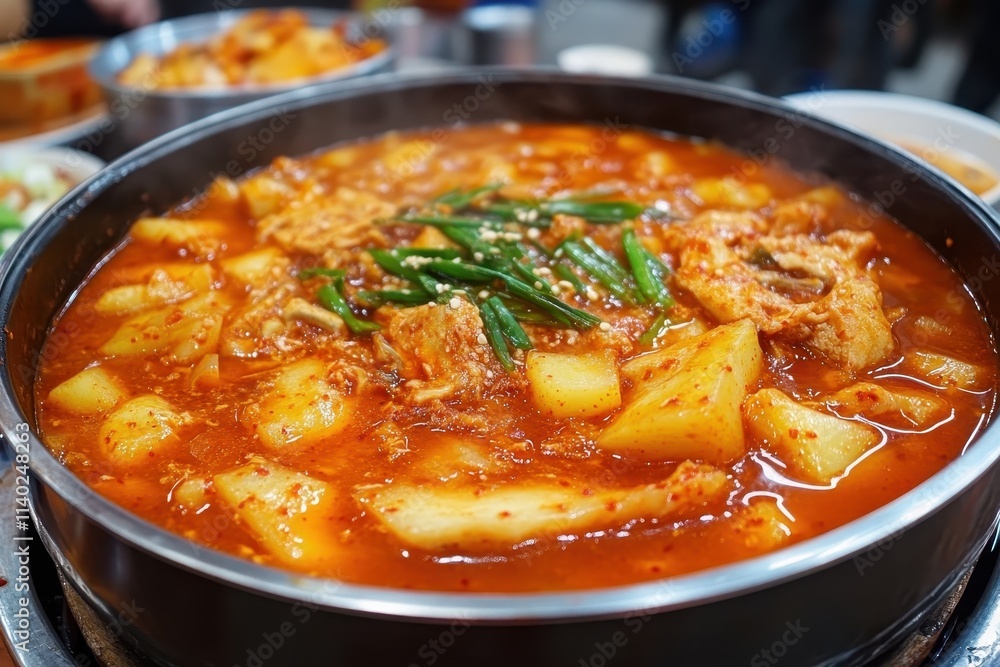 Spicy pork bone stew with potatoes Spicy pork bone stew with potatoes