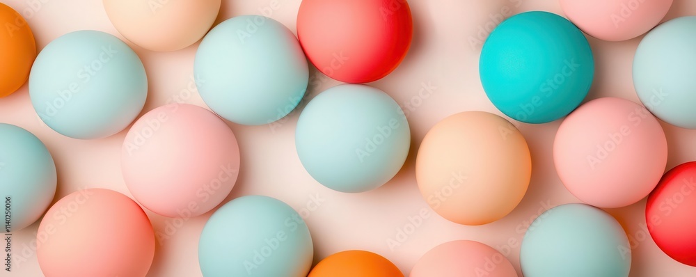 A vibrant collection of colorful balls in various shades arranged aesthetically on a soft background, perfect for playful themes. A vibrant collection of colorful balls in various shades arranged aesthetically on a soft background, perfect for playful themes.