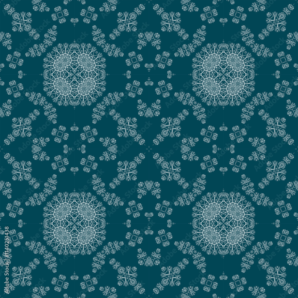 Christmas seamless pattern. Christmas background blue. Snowflake pattern. Happy New Year Christmas seamless pattern. Christmas background blue. Snowflake pattern. Happy New Year