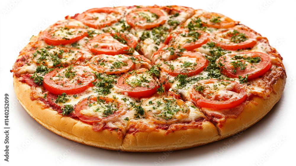 Pizza isolated on a white background Pizza isolated on a white background