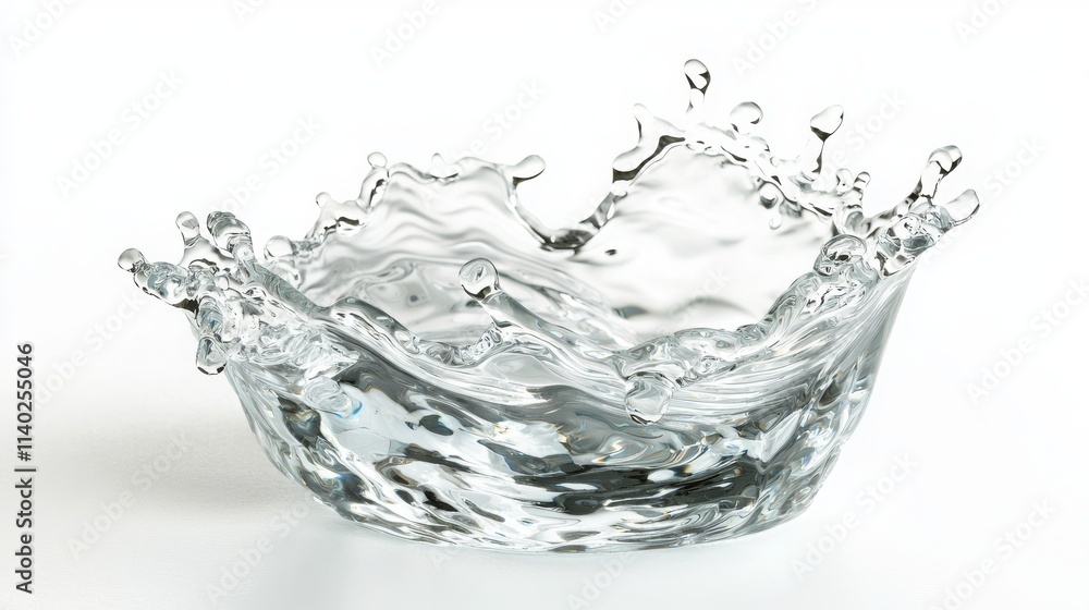 Abstract Water Splash in Frozen Motion Abstract Water Splash in Frozen Motion