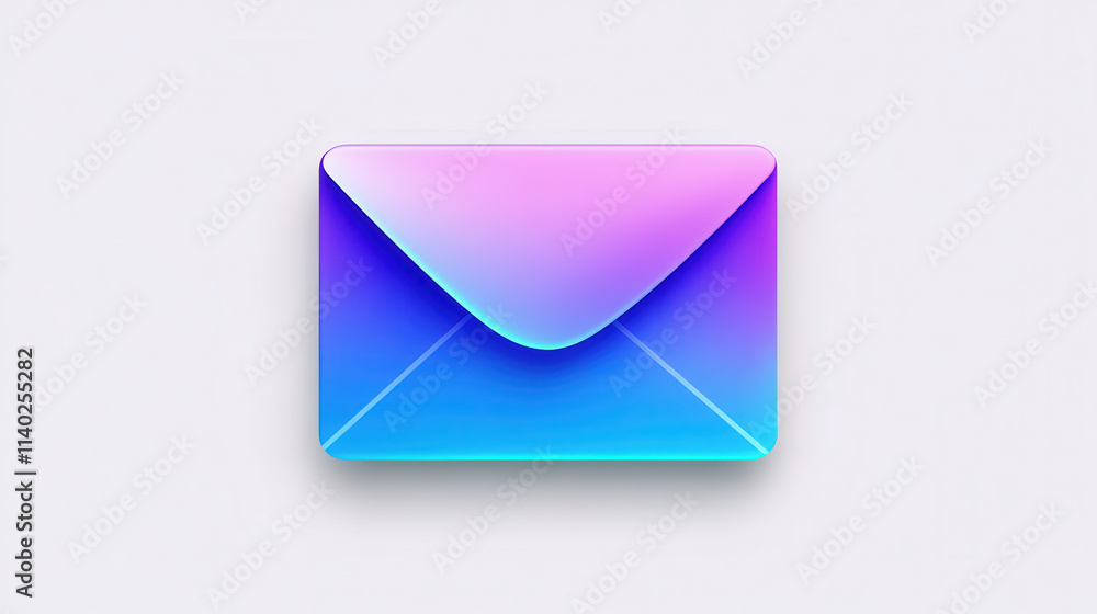 A vibrant blue envelope with a sleek, modern design, clean edges, and smooth texture, placed against a solid white background. The envelope appears pristine and flat, showcasing a bold and crisp finis A vibrant blue envelope with a sleek, modern design, clean edges, and smooth texture, placed against a solid white background. The envelope appears pristine and flat, showcasing a bold and crisp finis