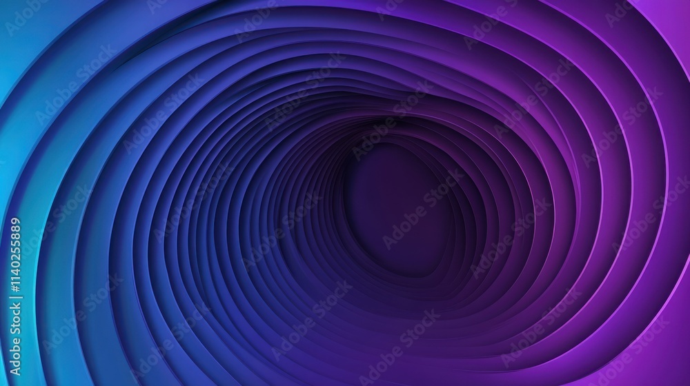 Abstract layers form purple, blue tunnel. Abstract layers form purple, blue tunnel.