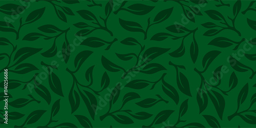 leaves vector pattern background. tea leaf pattern. leaves pattern background. seamless patterns with leaves background.
