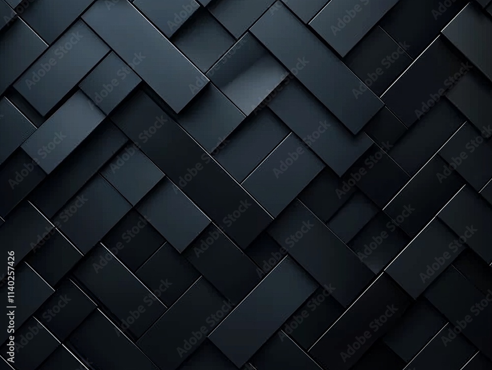 Textured black pattern with interwoven rectangular elements creating a modern design. Textured black pattern with interwoven rectangular elements creating a modern design.
