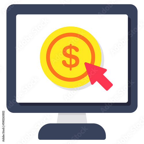 Perfect design icon of pay per click