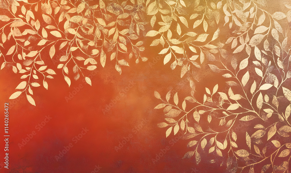 A decorative design featuring golden leaves on a warm gradient background. A decorative design featuring golden leaves on a warm gradient background.