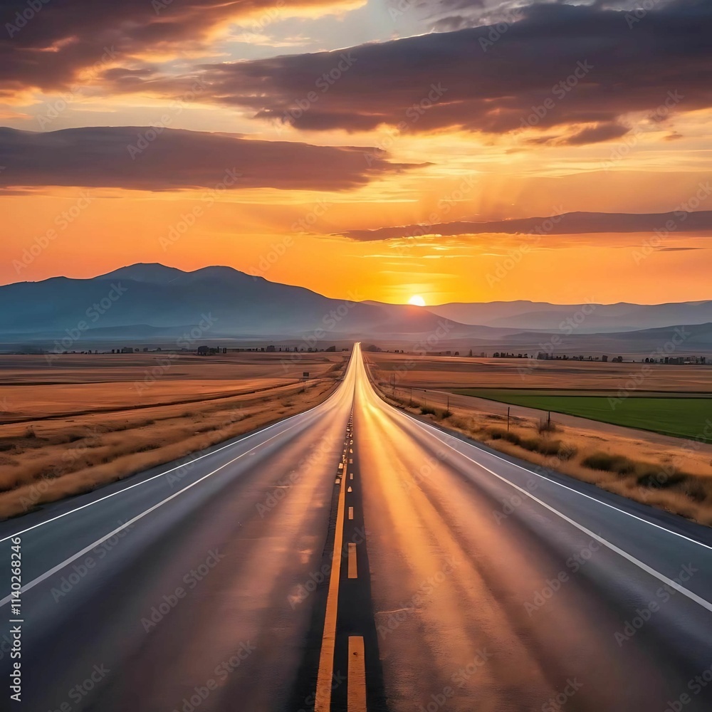 Fototapeta premium a road-themed image