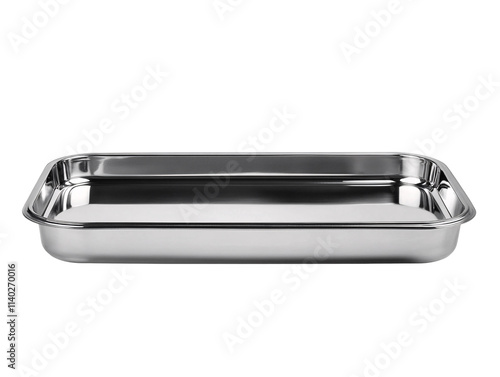 a silver tray with a handle photo