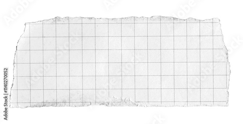 torn paper vintage note grid memo black and white