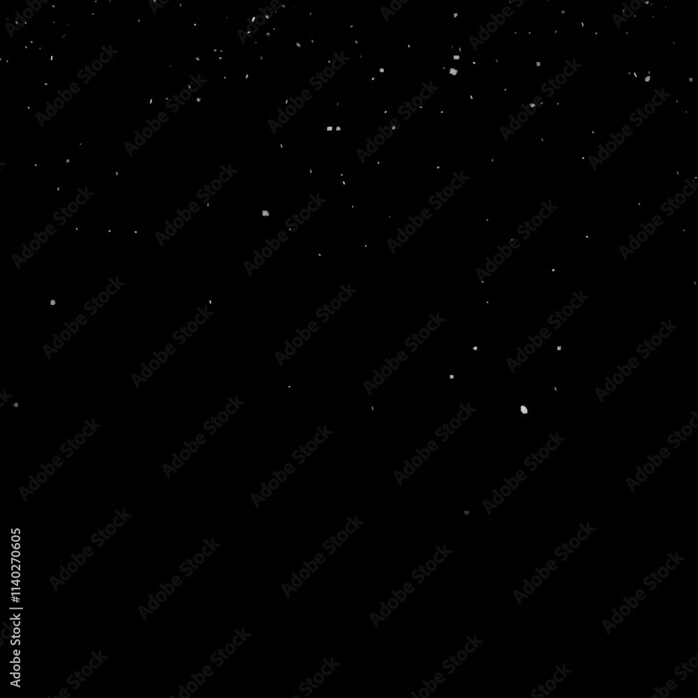 Snow particles falling down on black background Snow particles falling down on black background
