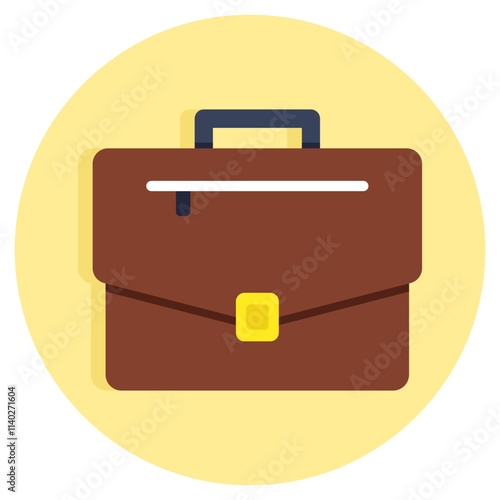 A colored design icon of suitcase