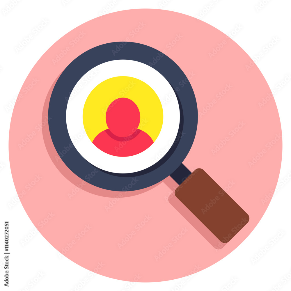 A trendy design icon of search user A trendy design icon of search user