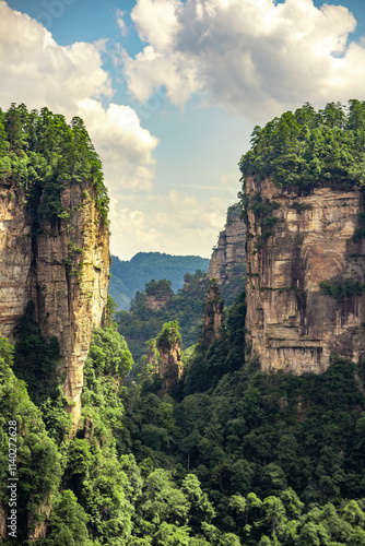 Zhangjiajie scenic area in Hunan Province, China