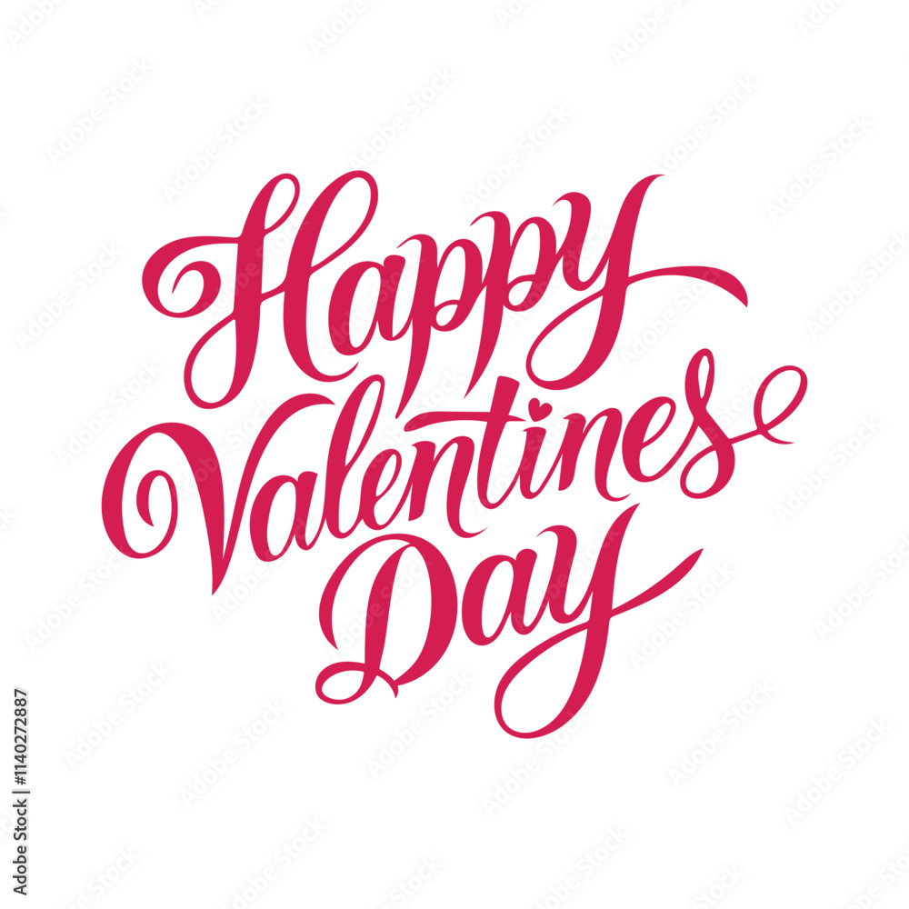 Happy Valentines Day Typography Banner Design Happy Valentines Day Typography Banner Design