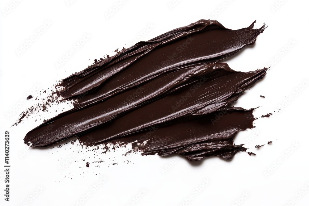 Chocolate hued gel texture cosmetic Chocolate hued gel texture cosmetic