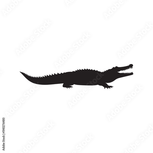 crocodile isolated on white