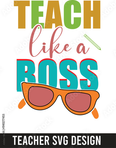 Teacher SVG design