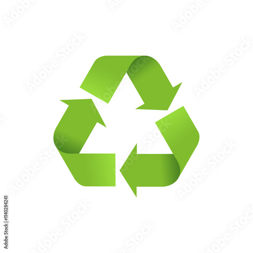 Recycle ymbol vector illustration isolated on white background. 