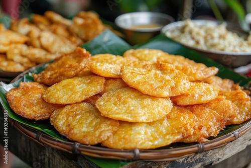 Classic fried cakwe often enjoyed for breakfast or with porridge photo