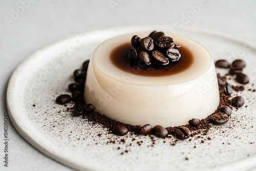 Combine milk with coffee beans using agar agar photo