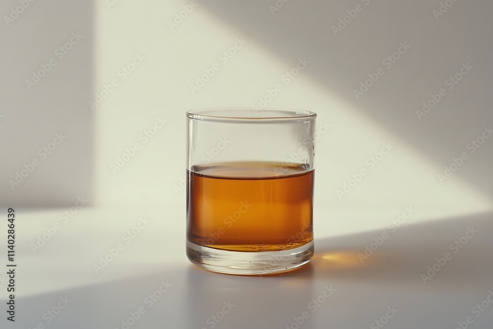 Clear glass jar with honey on white surface Clear glass jar with honey on white surface