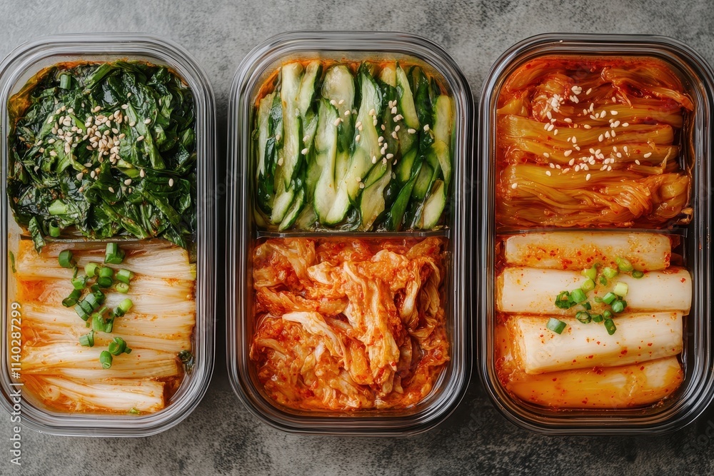 Container holding Dongchimi kimchi Container holding Dongchimi kimchi
