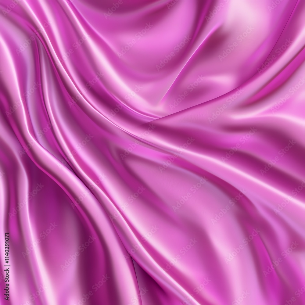 Obraz premium Smooth, luxurious pink silk fabric folds, creating a soft and elegant texture.